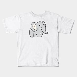 Cute Baby Elephant Doodle Drawing Kids T-Shirt